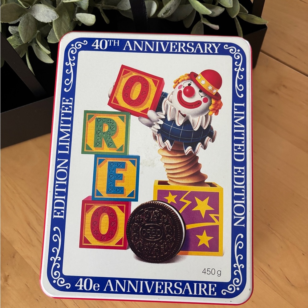 1989 Vintage OREO’s 40th Anniversary Collectable Tin